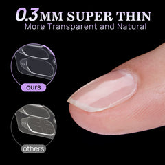 BTArtbox tiras de uñas con 15 tallas numeradas para ajuste perfecto