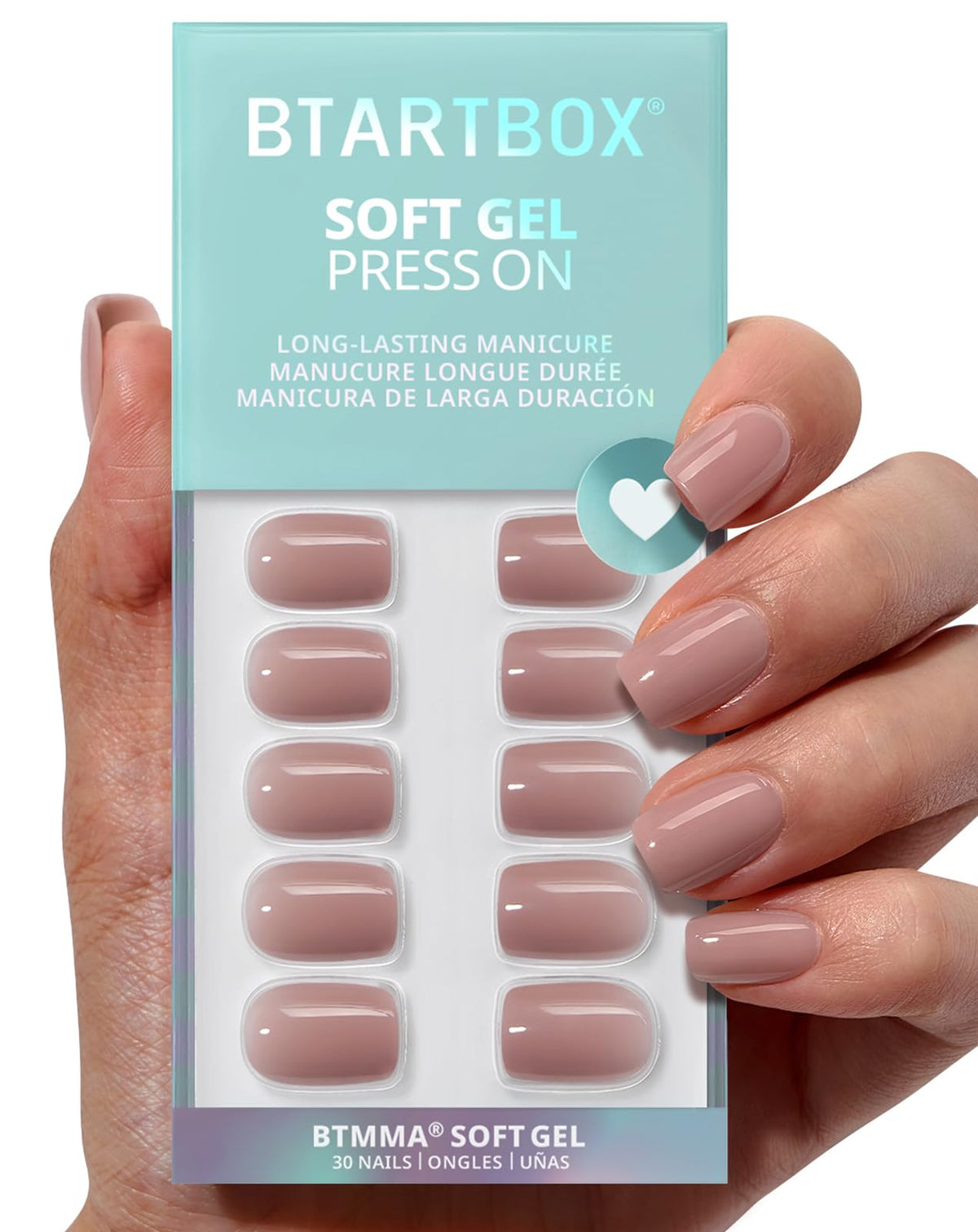BTArtbox taro nude squoval: aspecto natural y cómodo para uso diario.