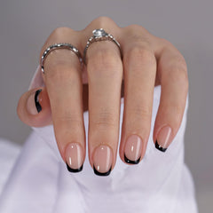BTArtbox uñas frances jelly, forma cuadrada, acabado suave para uso diario