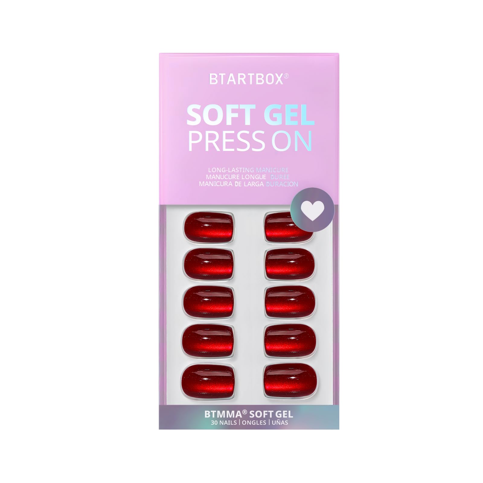 BTArtbox Uñas en gel suave, sensación natural para uso diario.