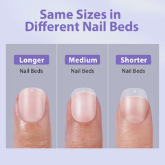 BTArtbox tips con acabado mate preformados para uñas naturales.
