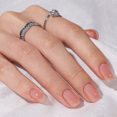 BTArtbox uñas adheribles cortas nude cinnamon ofrecen fijación cómoda para uso diario.