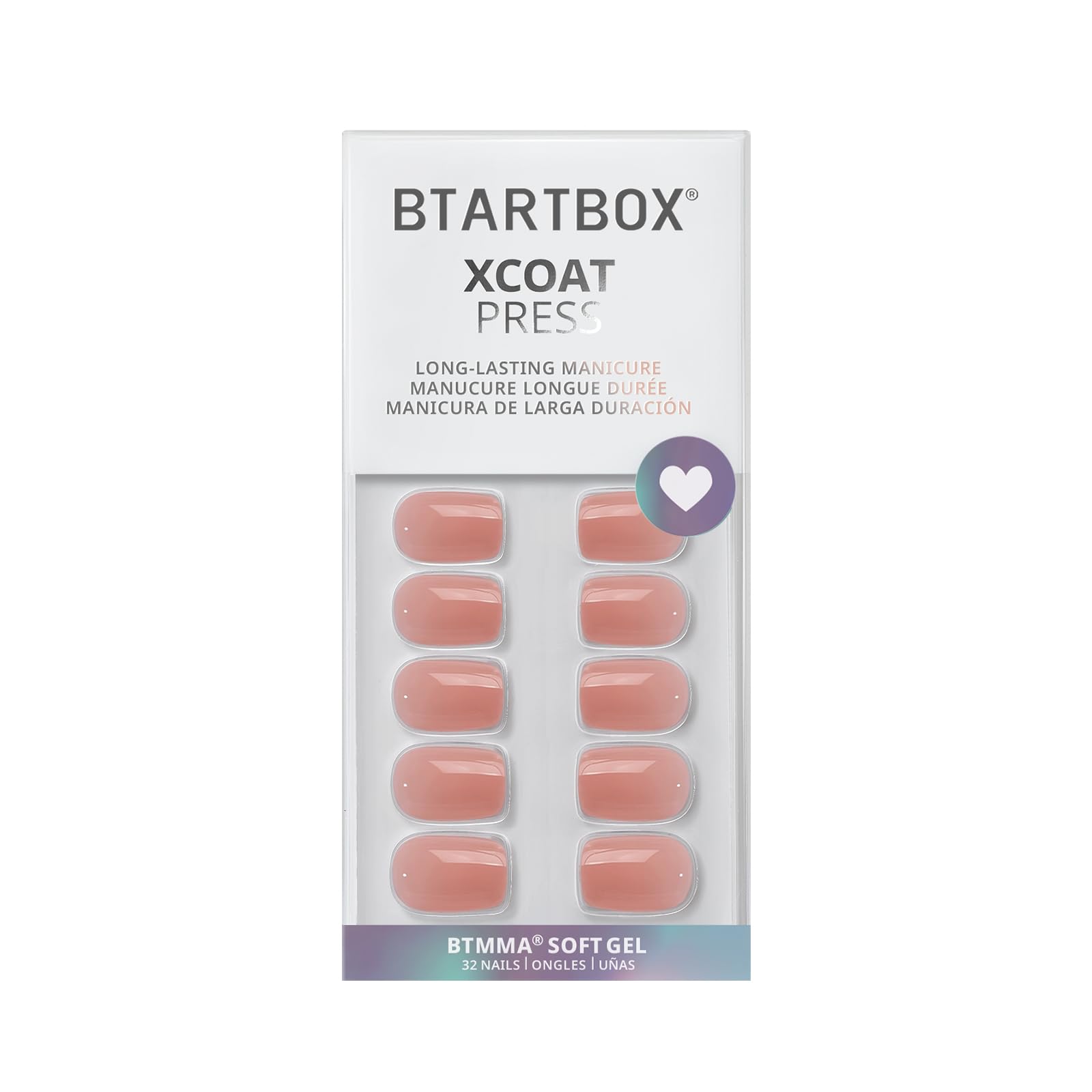BTArtbox uñas en gel suave nude cinnamon se adaptan sin ejercer presión.