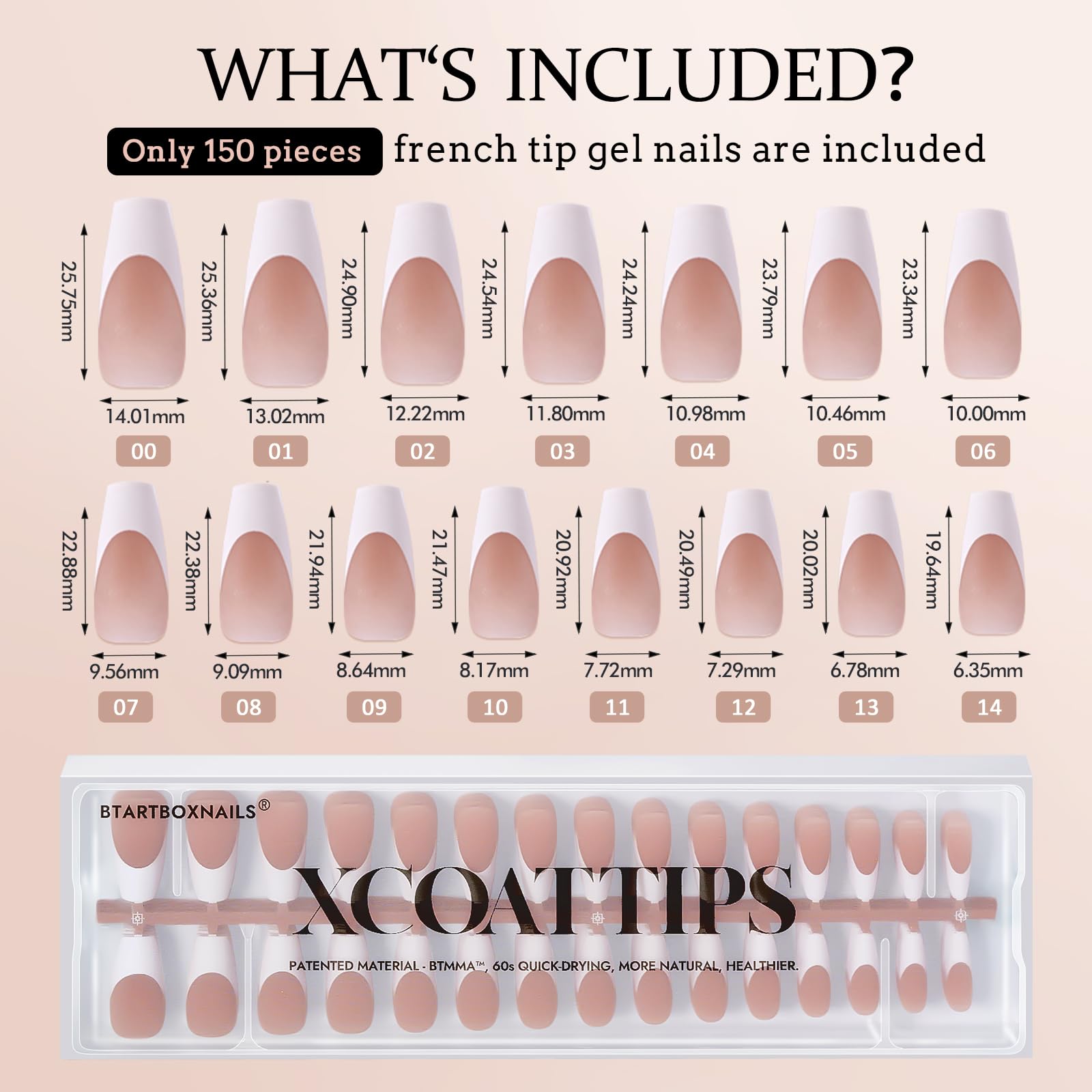 BTArtboxnails elegant neutral finish with classic French look