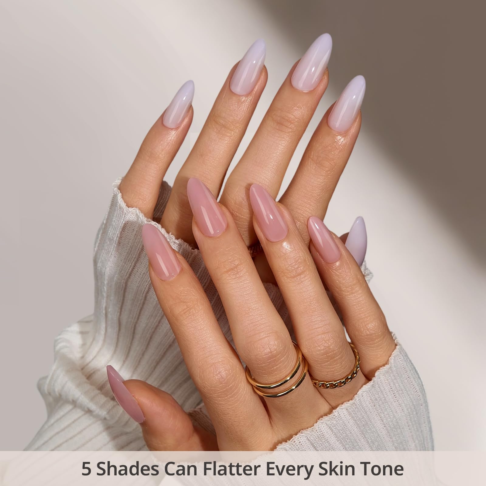 BTArtboxnails Paleta nude de 5 tonos para pieles diversas
