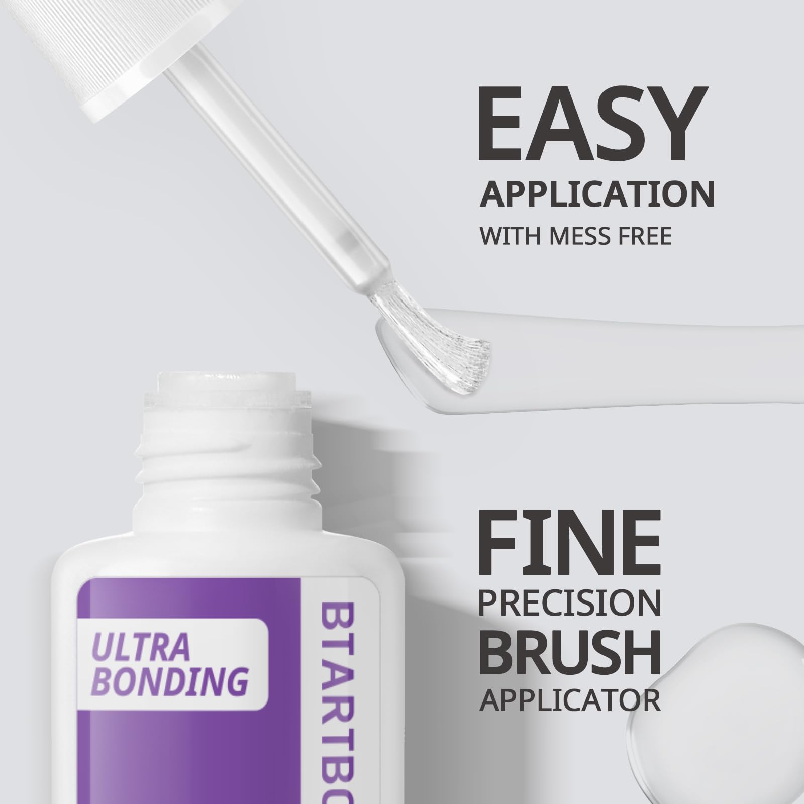 BTArtboxNails press-on nails application demonstrates quick bonding.