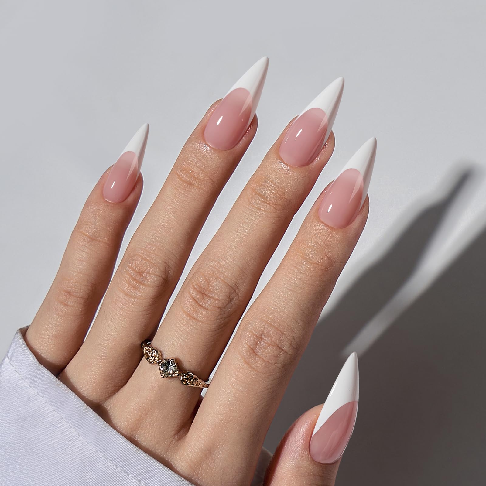 BTArtboxnails press-on nails pack for quick, salon-like French nail extensions