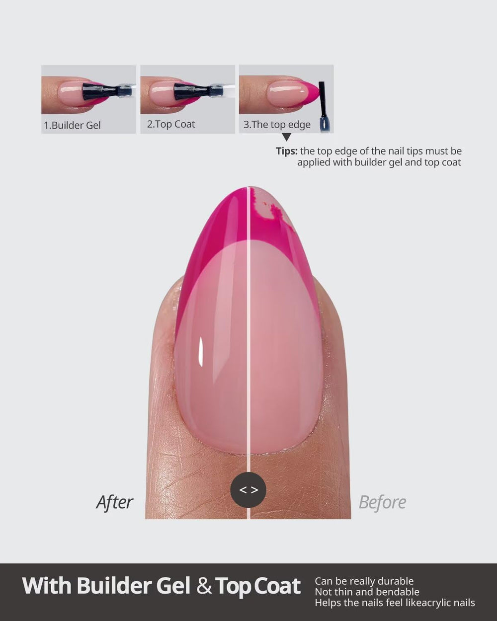 BTArtboxnails Soft Gel ligero, cómodo para uñas planas o curvas.