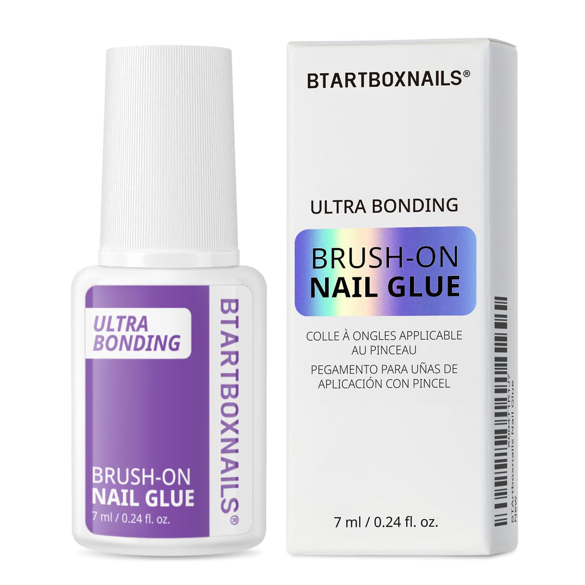 BTArtboxNails strong nail glue bottle pour shows controlled application.