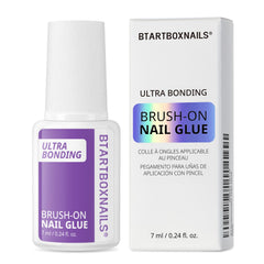 BTArtboxNails strong nail glue bottle pour shows controlled application.