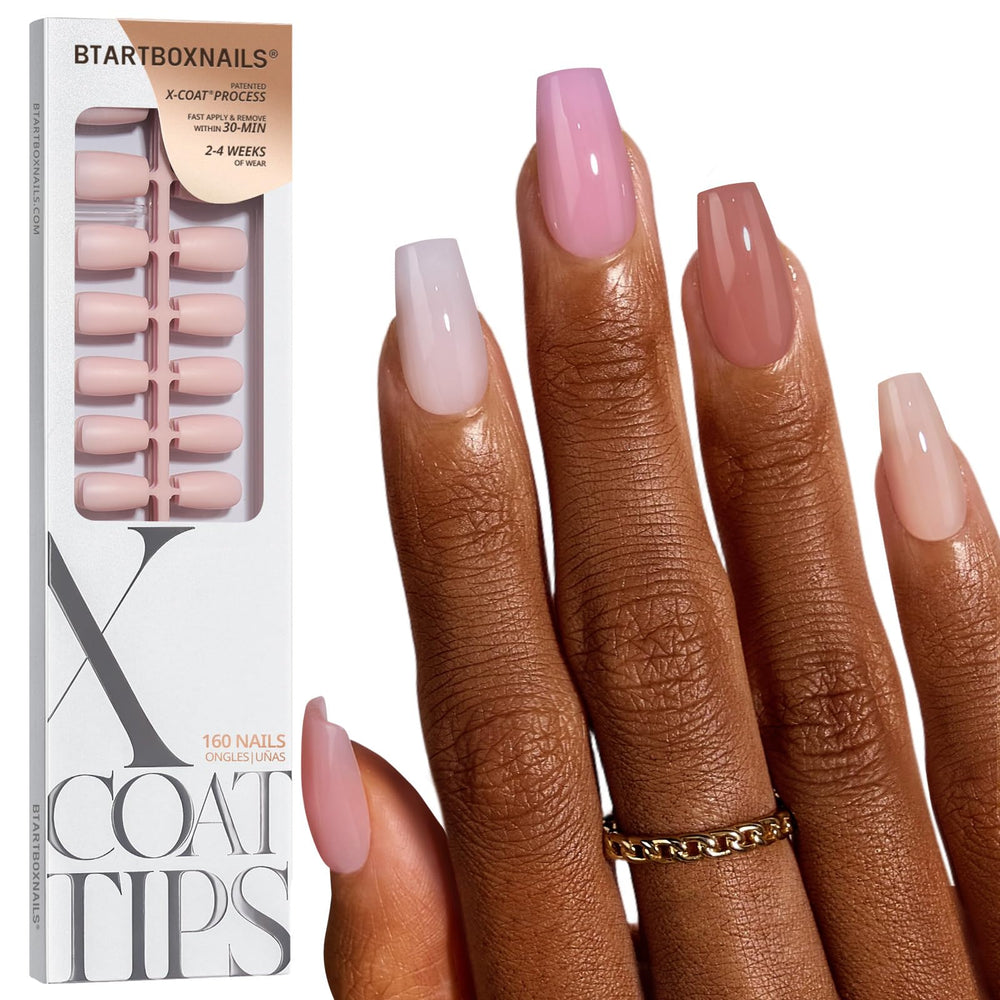 BTArtboxnails X-COAT en acción, curado UV para mayor durabilidad.