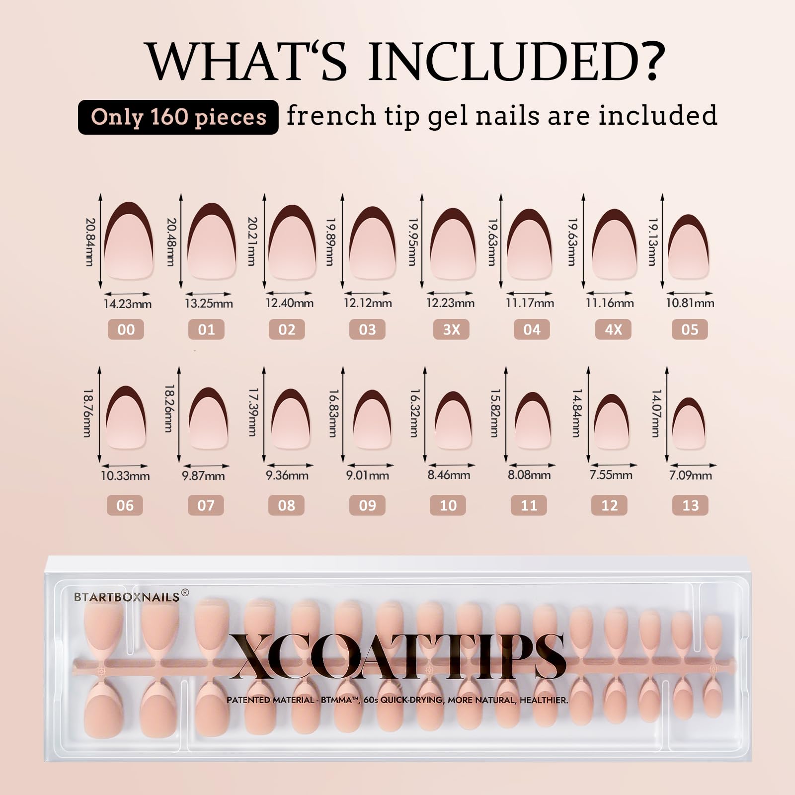 BTArtboxnails Ajuste Ultra Preciso: ajuste cercano desde cutícula para uñas naturales