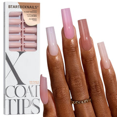 BTArtboxnails XCOATTIPS Uñas postizas en 5 tonos neutros para pieles diversas.