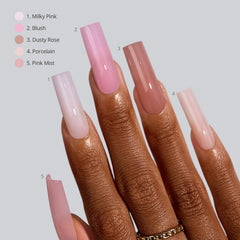 BTArtboxnails XCOATTIPS Curado UV para fijación duradera y limpia.