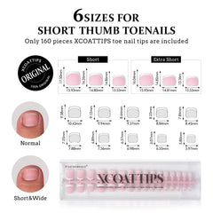 BTArtboxnails XCOATTIPS French tip close-up shows precise natural contour.