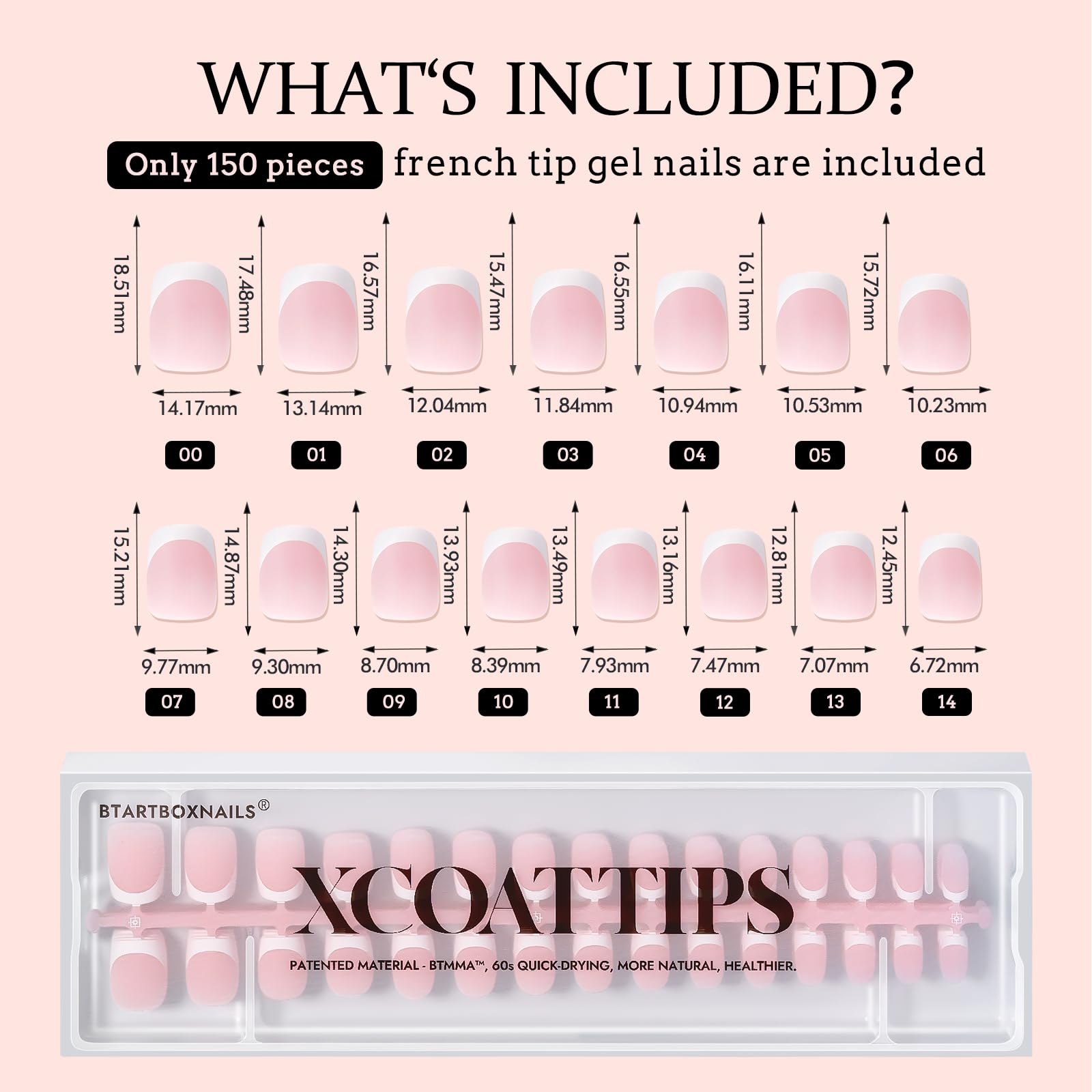 BTArtboxNails XCOATTIPS multiple application options with glue or gel for versatility