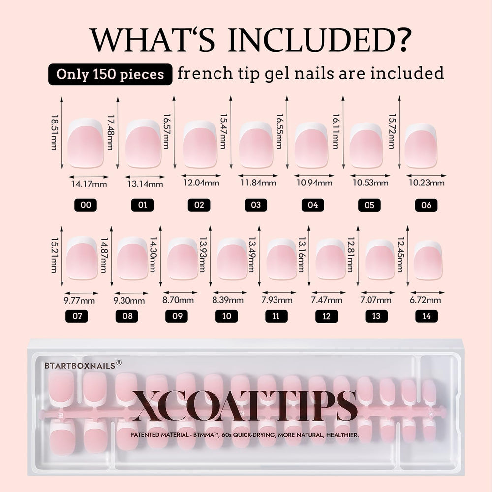 BTArtboxNails XCOATTIPS multiple application options with glue or gel for versatility
