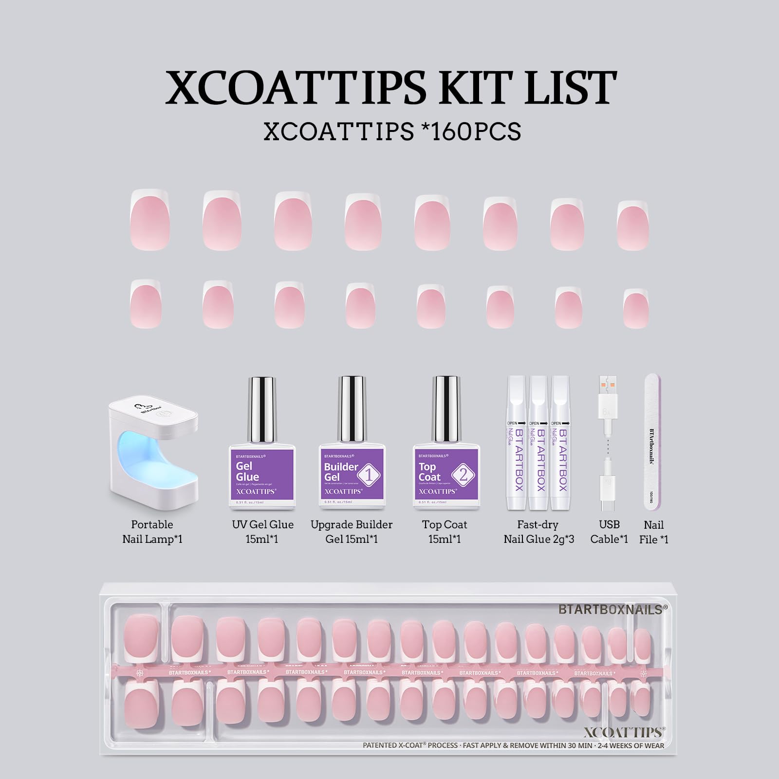 BTArtboxnails XCOATTIPS nail file and file tools help shape and prep nails.