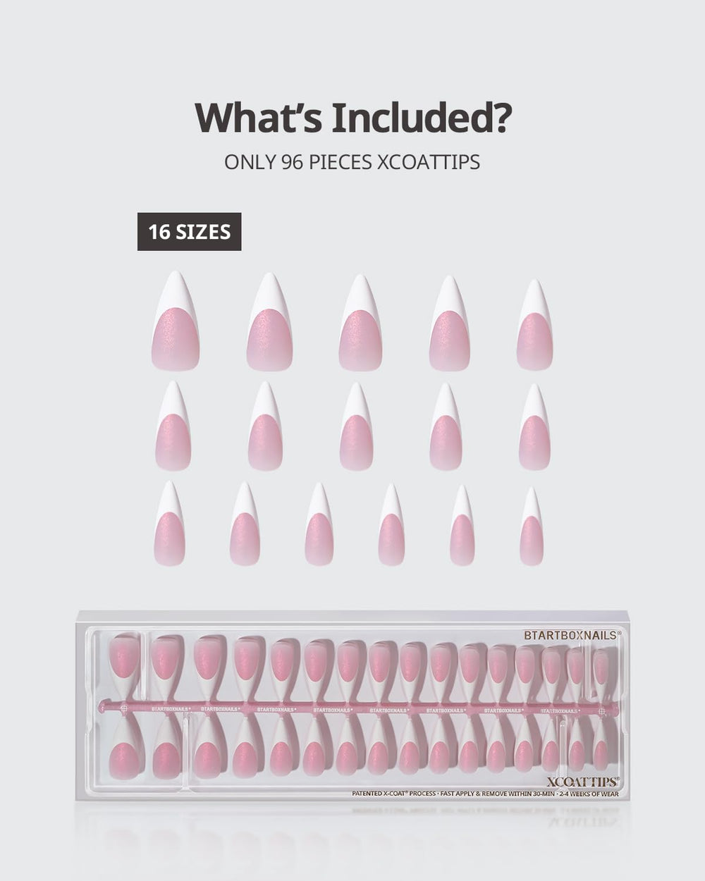 BTArtboxnails XCOATTIPS natural tapered edges for ultra-thin, professional look