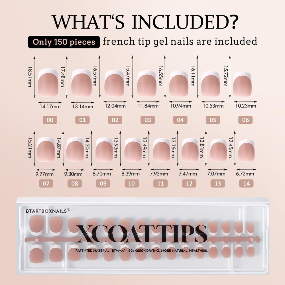 BTArtboxnails XCOATTIPS no stinging comfort on flat or curved nails.