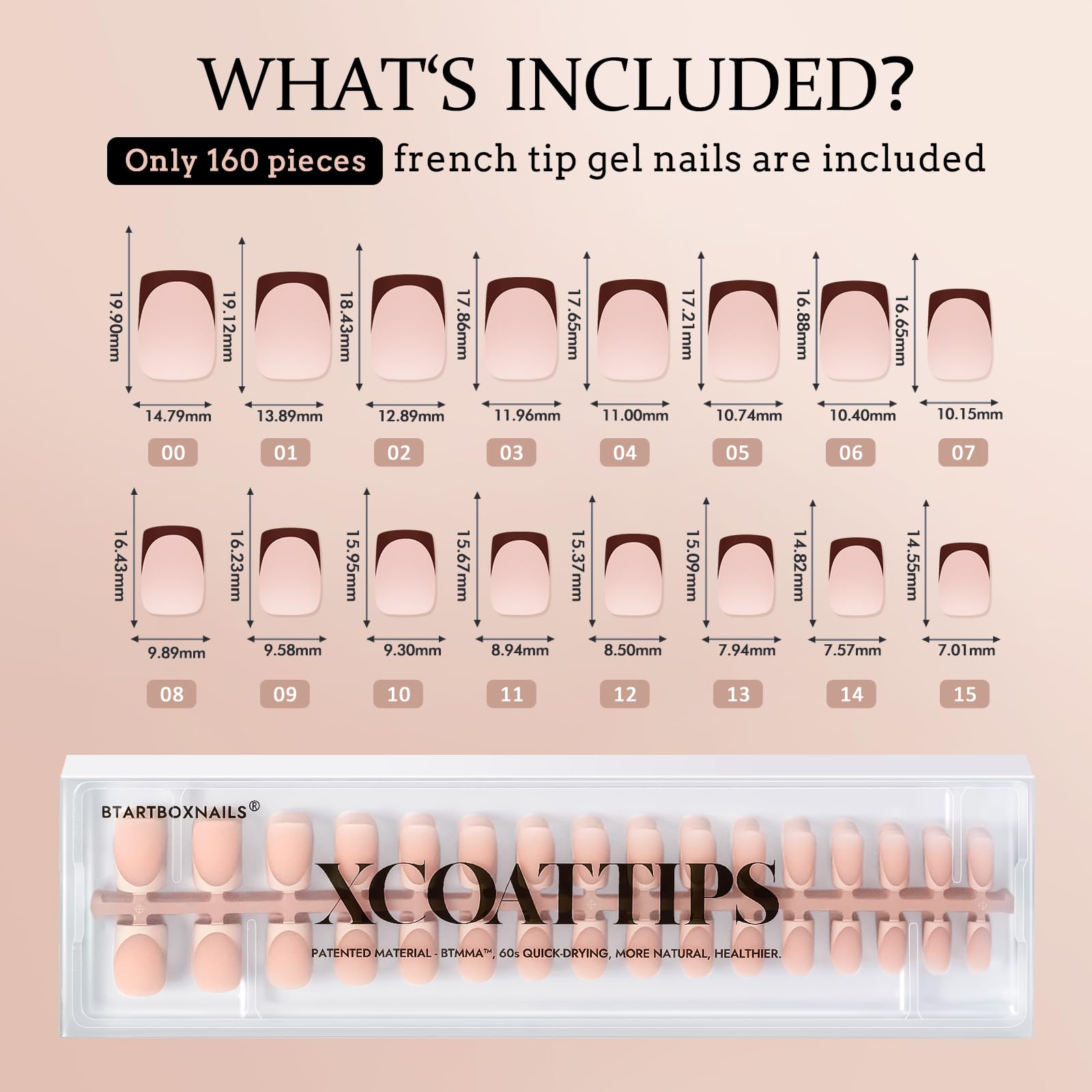 BTArtboxnails XCOATTIPS skin tone options match natural shades.