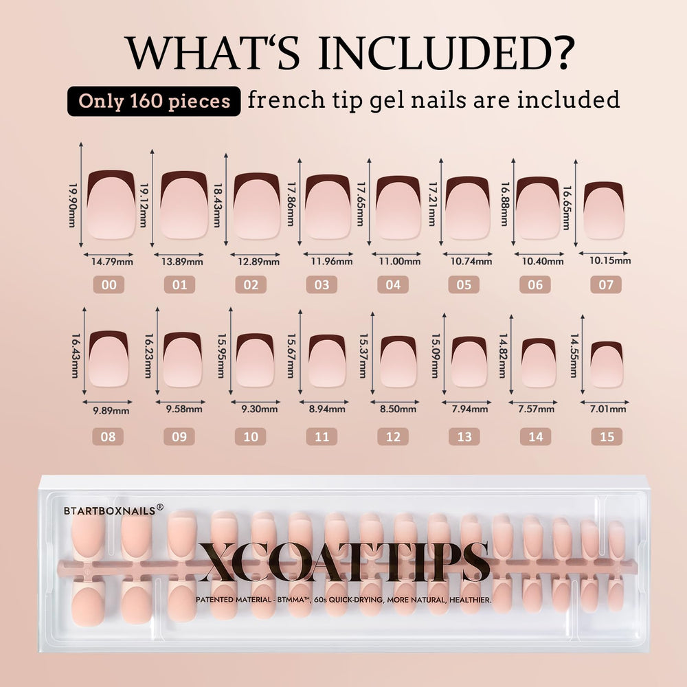 BTArtboxnails XCOATTIPS skin tone options match natural shades.