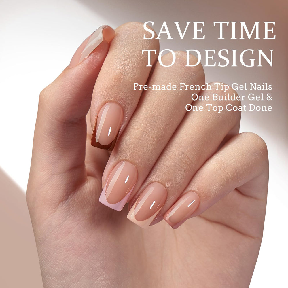 BTArtboxnails XCOATTIPS soft gel nails provide flexible wear and natural look.
