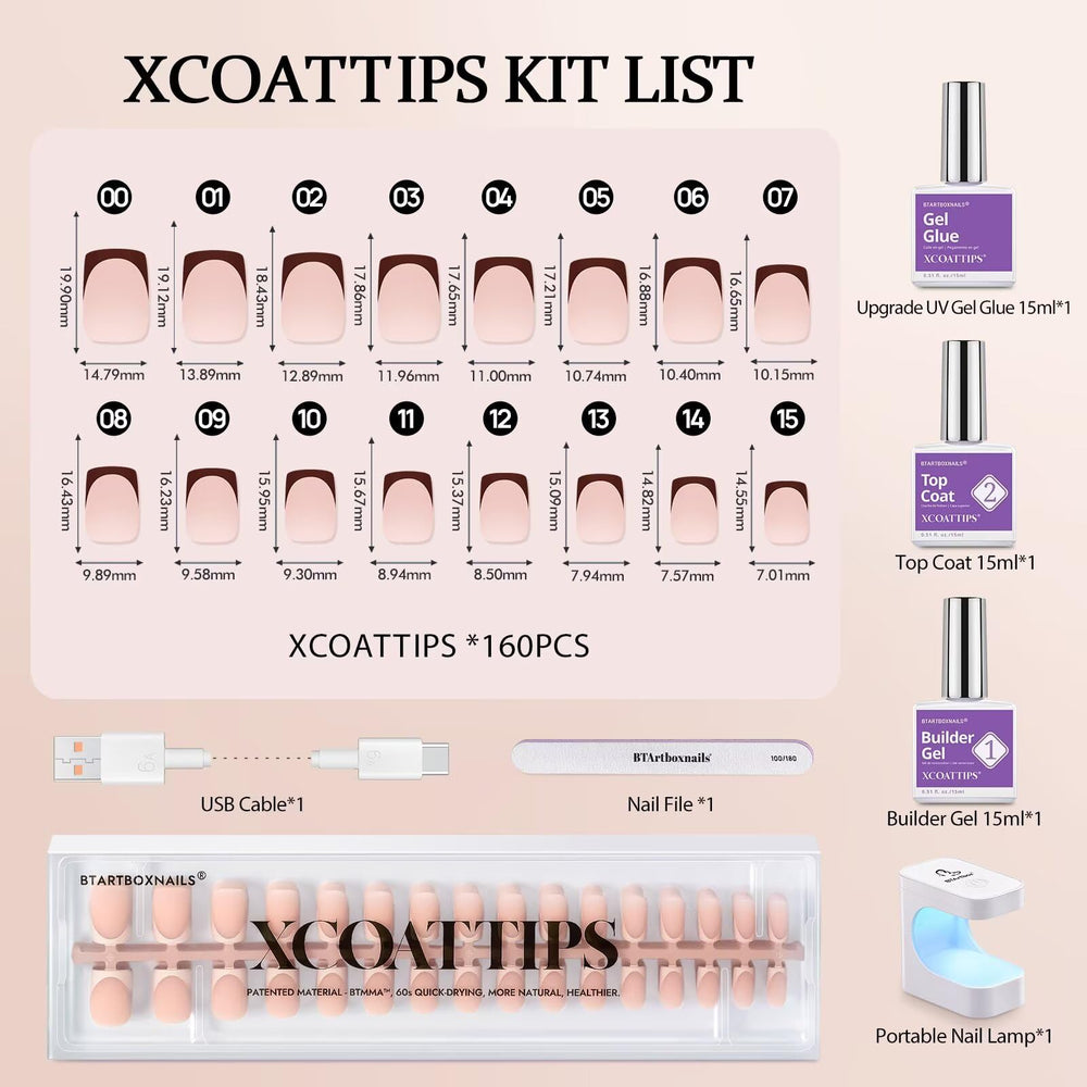 BTArtboxnails XCOATTIPS top coat for long-lasting shine