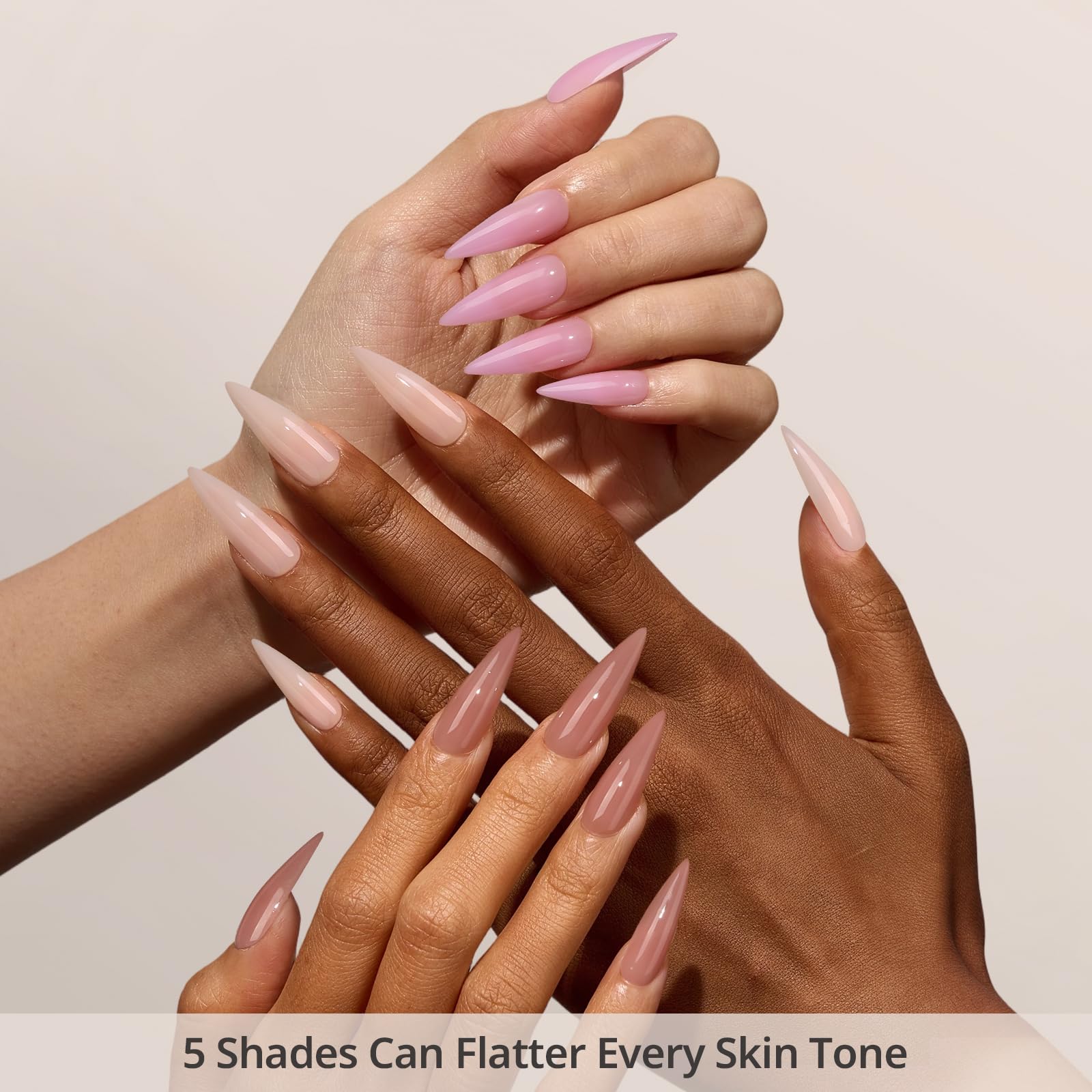 Uñas stiletto largas BTArtboxnails XCOATTIPS para estilo elegante