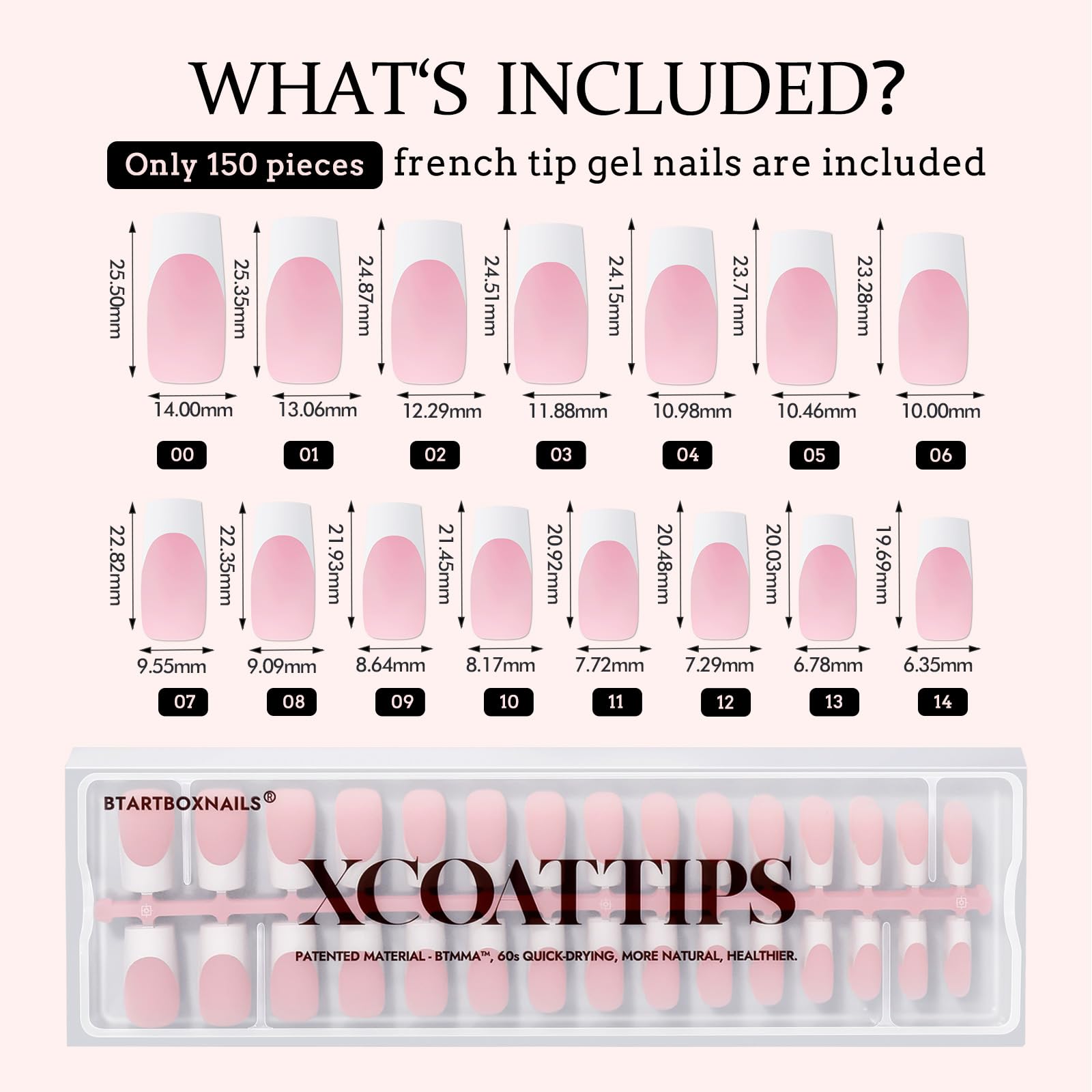 BTArtboxNails XCOATTIPS patented X-Coat process enables UV curing for durable tips.