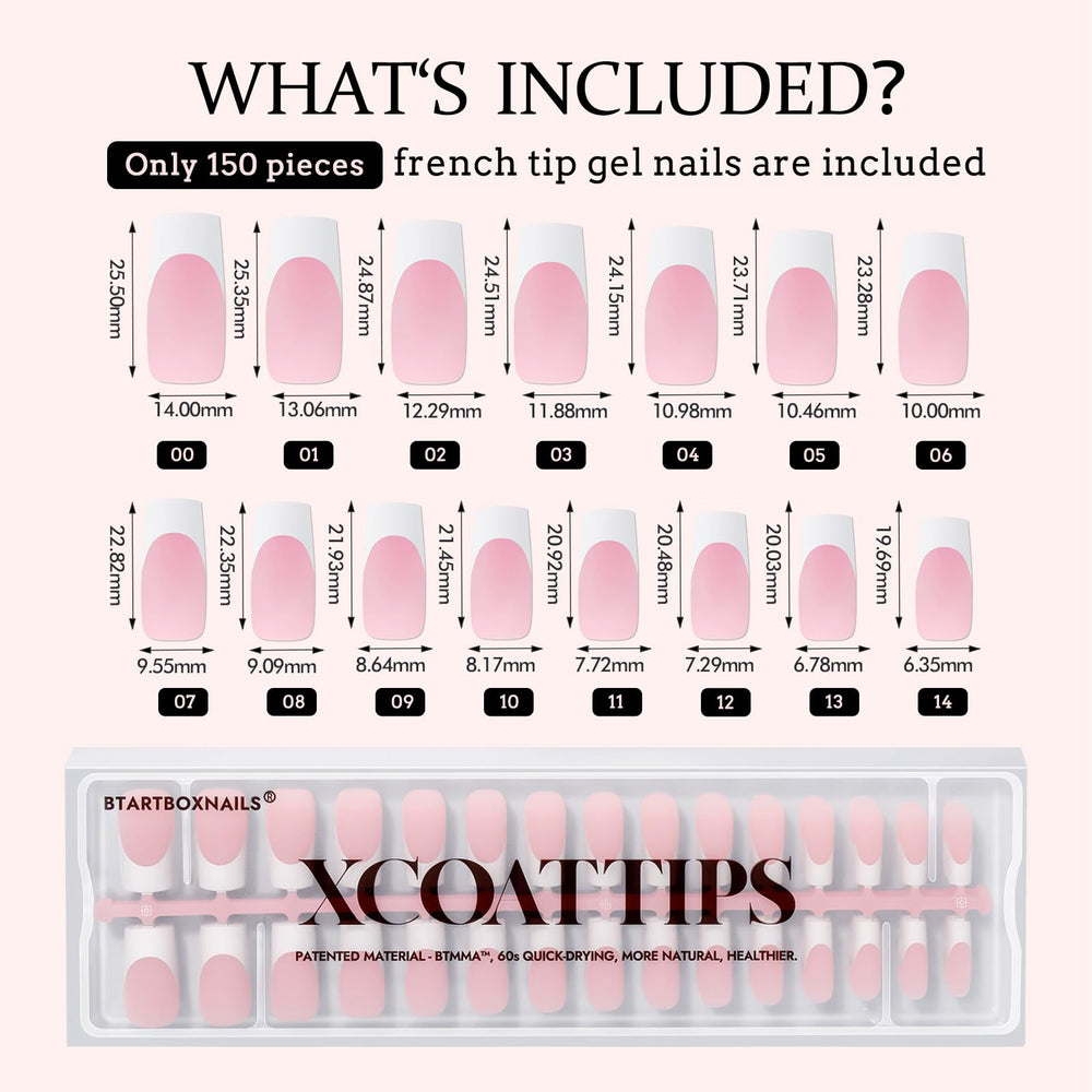 BTArtboxNails XCOATTIPS patented X-Coat process enables UV curing for durable tips.