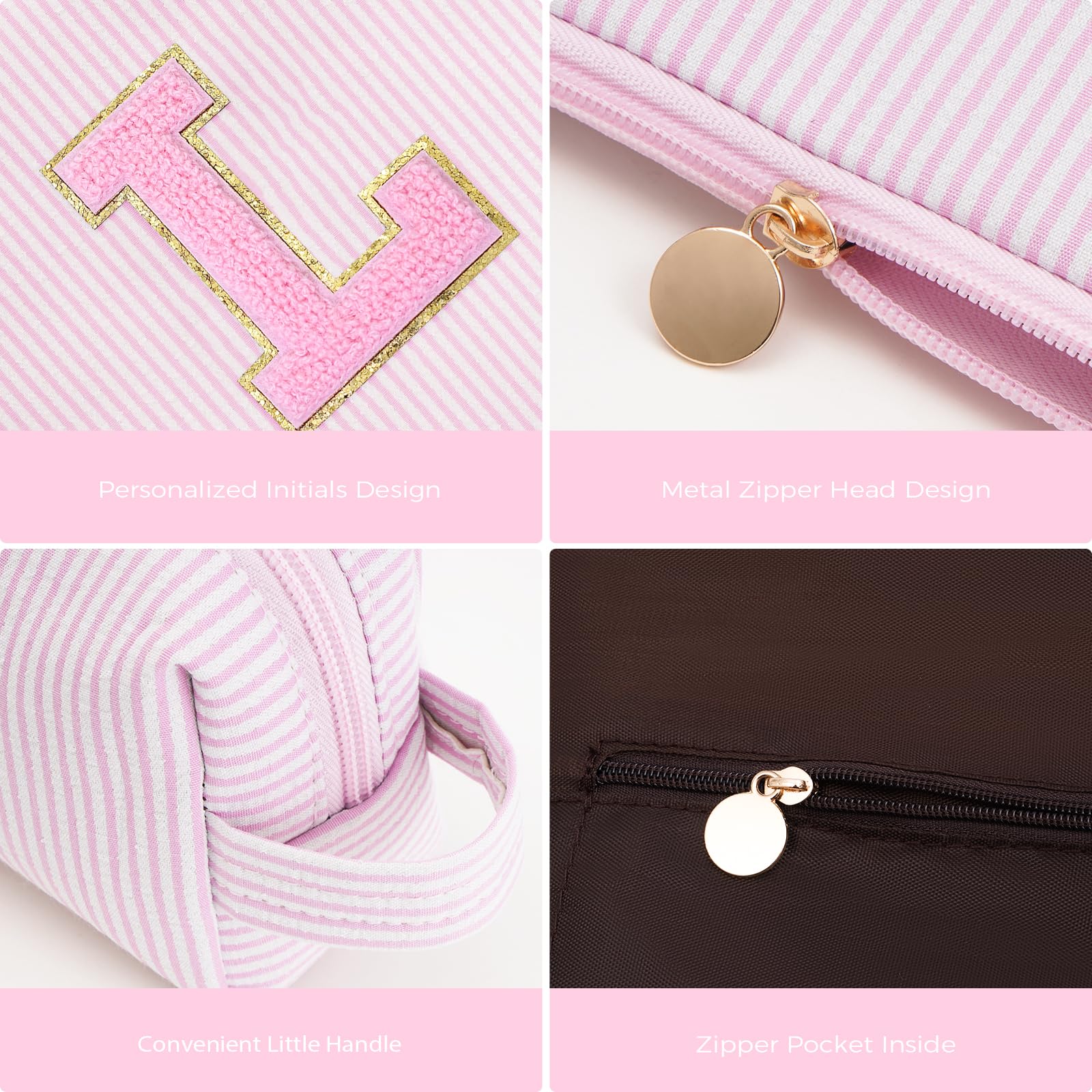 Btffitting smaller bag with handle provides portable storage for on-the-go touch-ups.