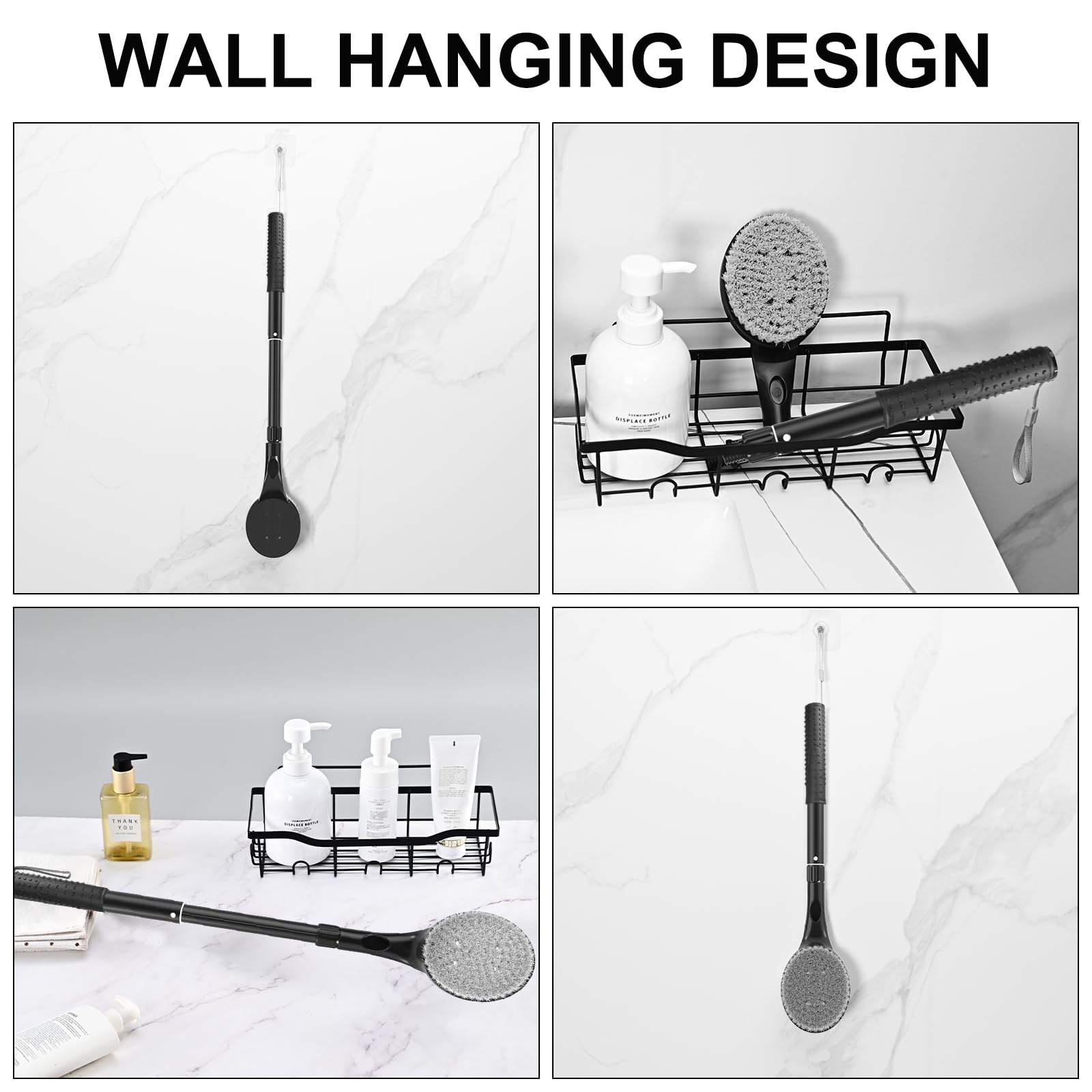 BTideas gancho integrado para secado en baño