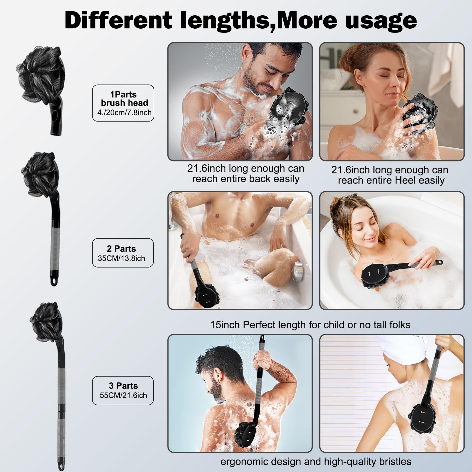 BTideas lufa dorso ergonómica para zonas de difícil alcance