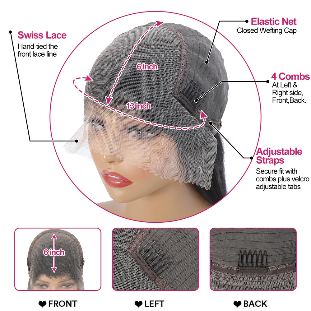 Btomar adjustable cap four combs secure fit