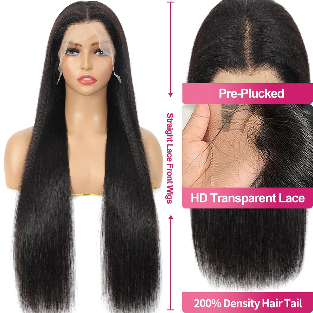 Btomar HD lace front wig with baby hairs natural hairline