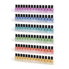 BTremary 15-inch acrylic nail polish rack front view shows easy color selection.