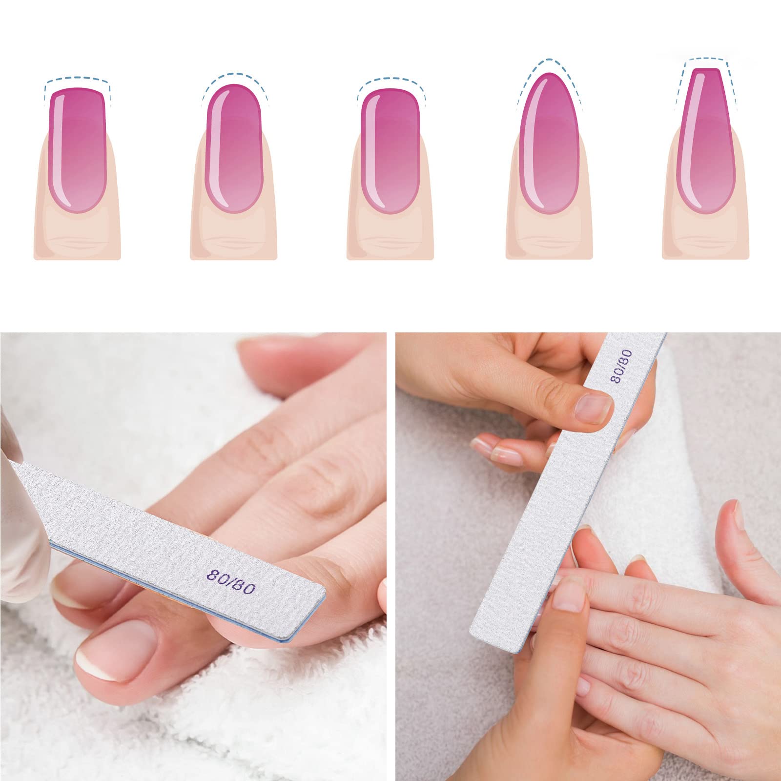 BTYMS 25-pack nail files for salons and DIY enthusiasts to stay stocked.