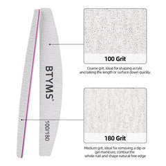 BTYMS acrylic and gel manicure tool for smooth edges and finishes.