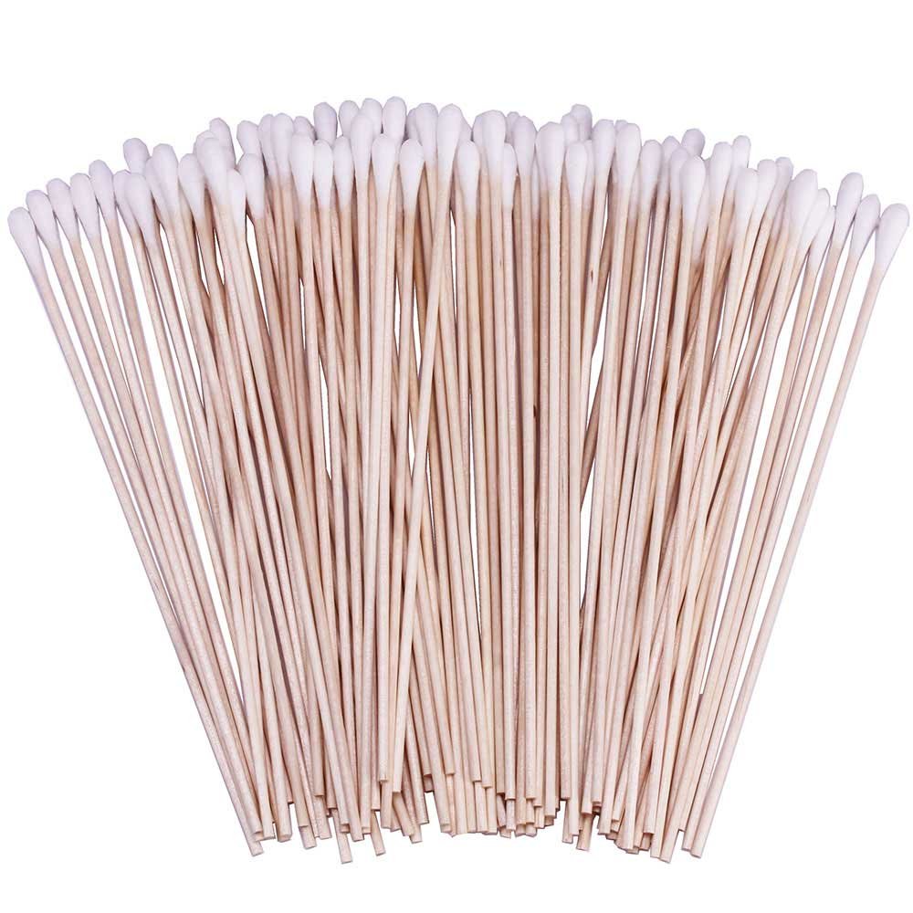 BTYMS cotton swabs with wooden handles for precise electronics cleaning