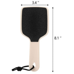 BTYMS curved foot file back fine sand smooths soft dead skin.