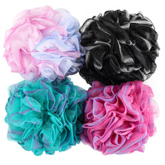 BTYMS esponja Loofah set de 4 en rosa exfolia suavemente durante la ducha
