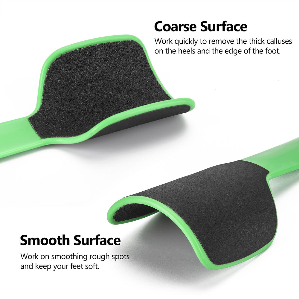 BTYMS foot file ergonomic plastic handle for easy grip during use.