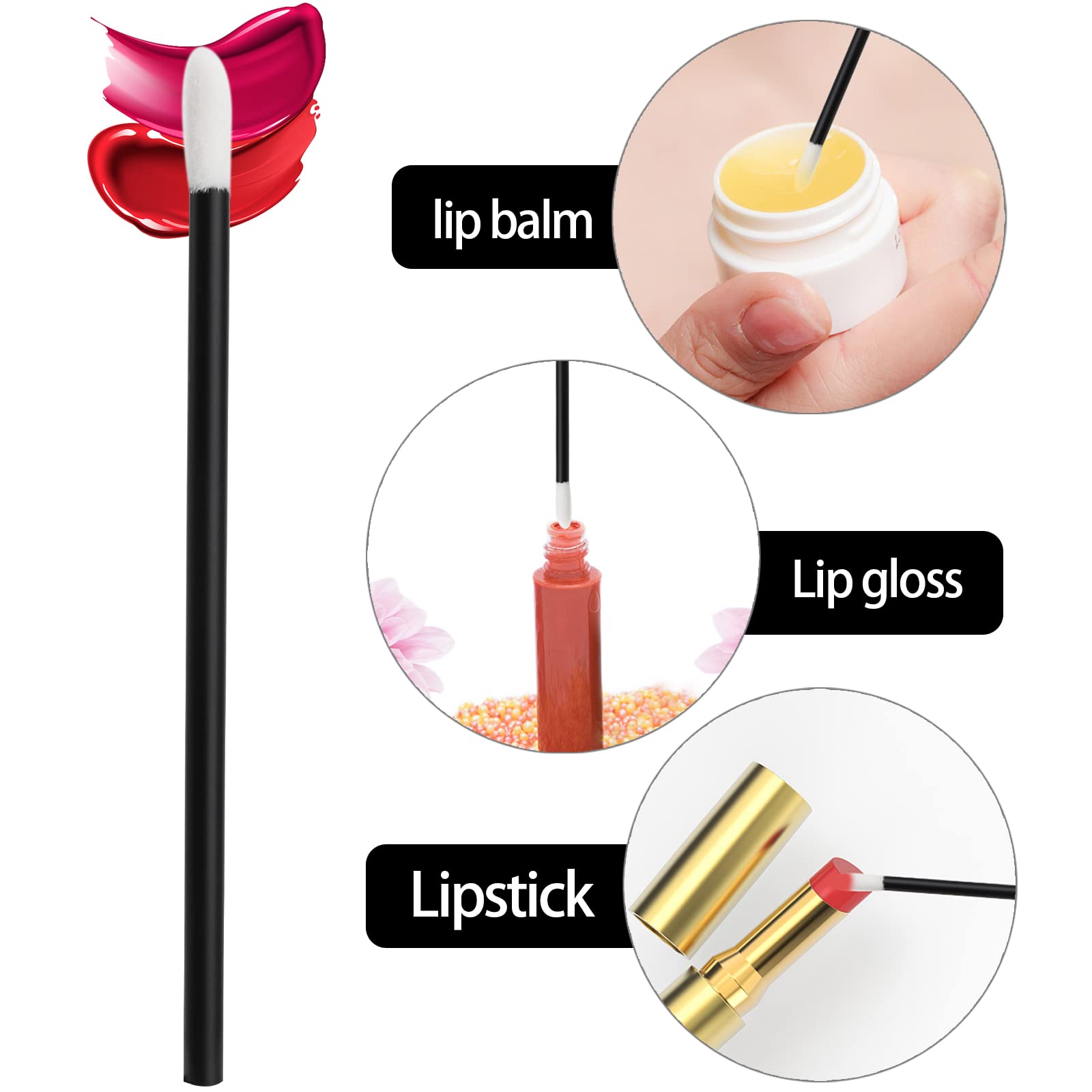 BTYMS lip gloss application tool showing smooth, even color.