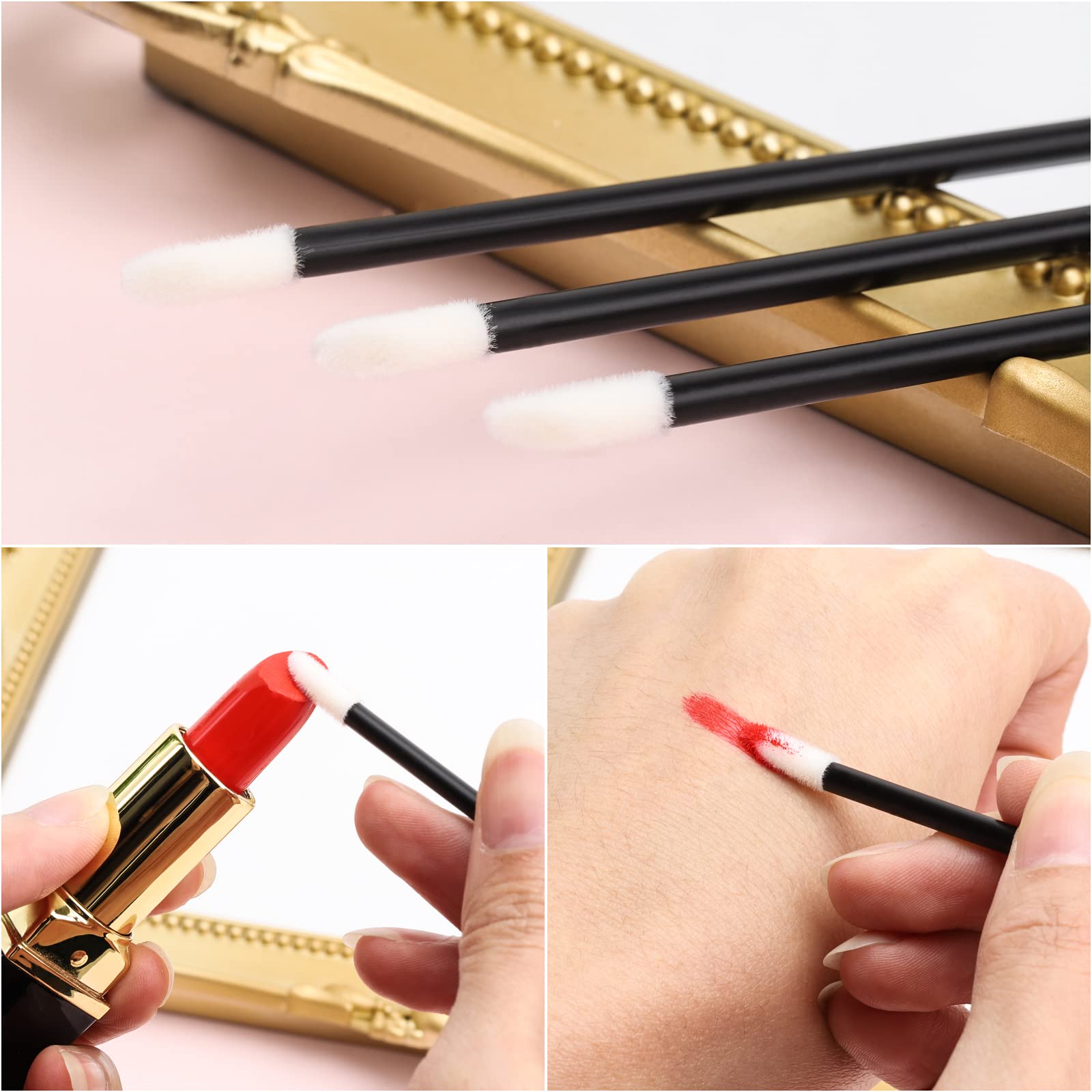 BTYMS lip color testing wand for easy shade testing before application.