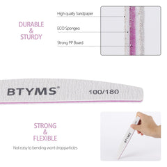 BTYMS manicure tool set offers lasting durability and reusable design.