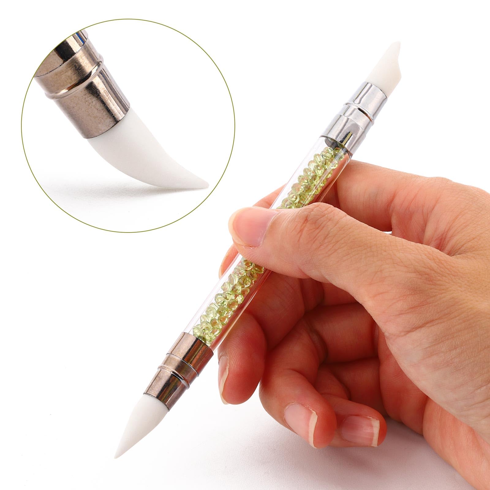 BTYMS nail art sculpture pen with rhinestone accents for sparkling home designs.