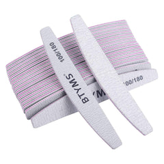 BTYMS nail file and buffer with 100/180 grit for precise shaping and smoothing.