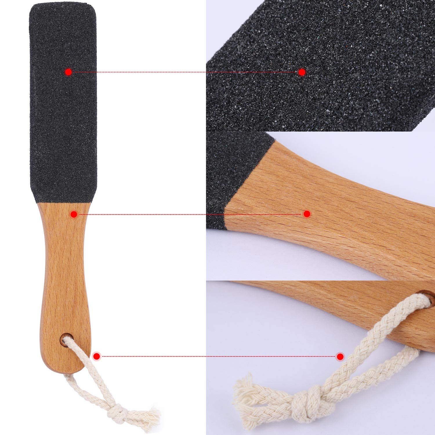 BTYMS foot file supports dry and wet use for convenience.