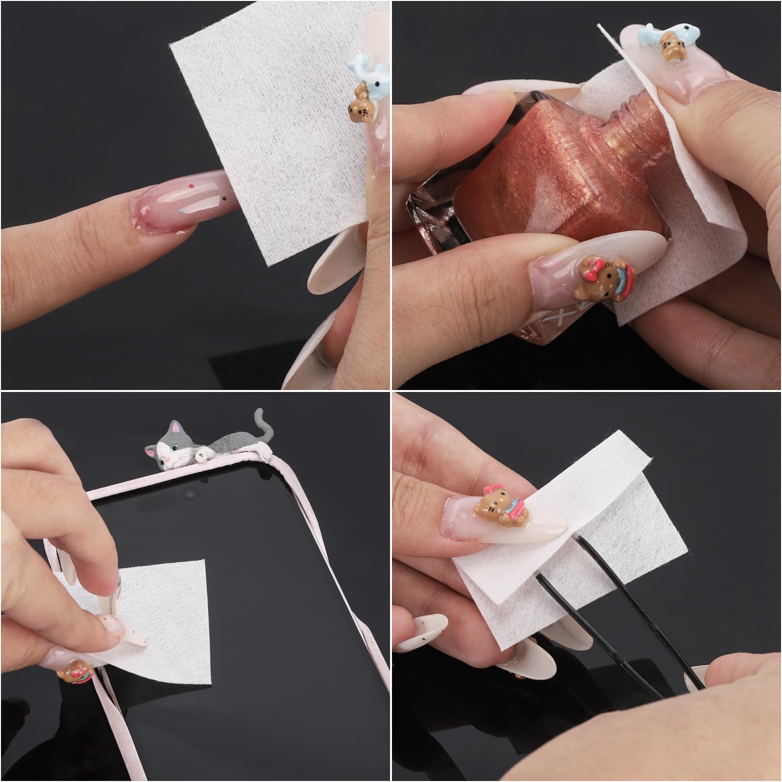 BTYMS bulk polish remover pads ideal for salons and home use.
